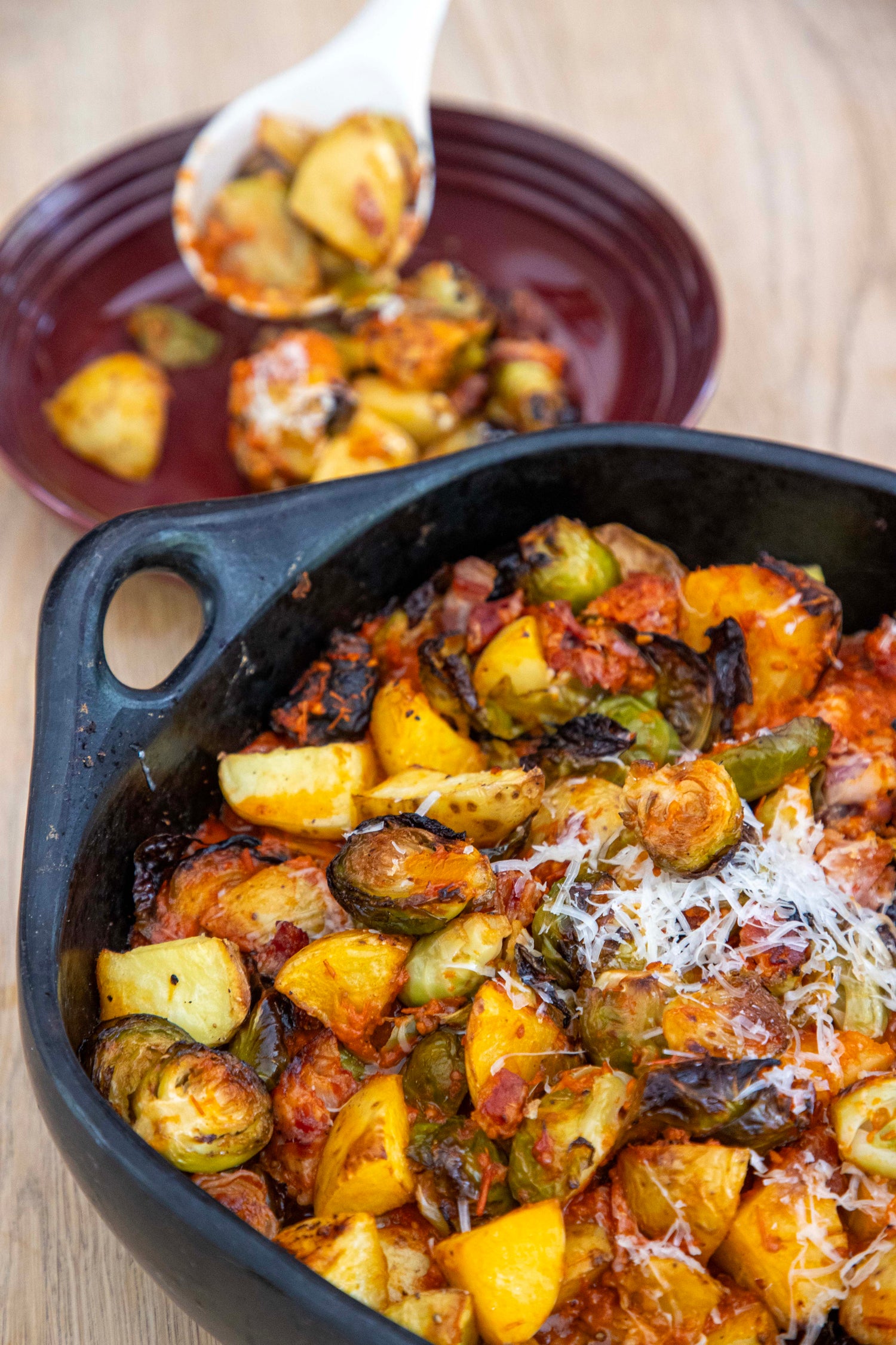 ovenschotel met spruitjes