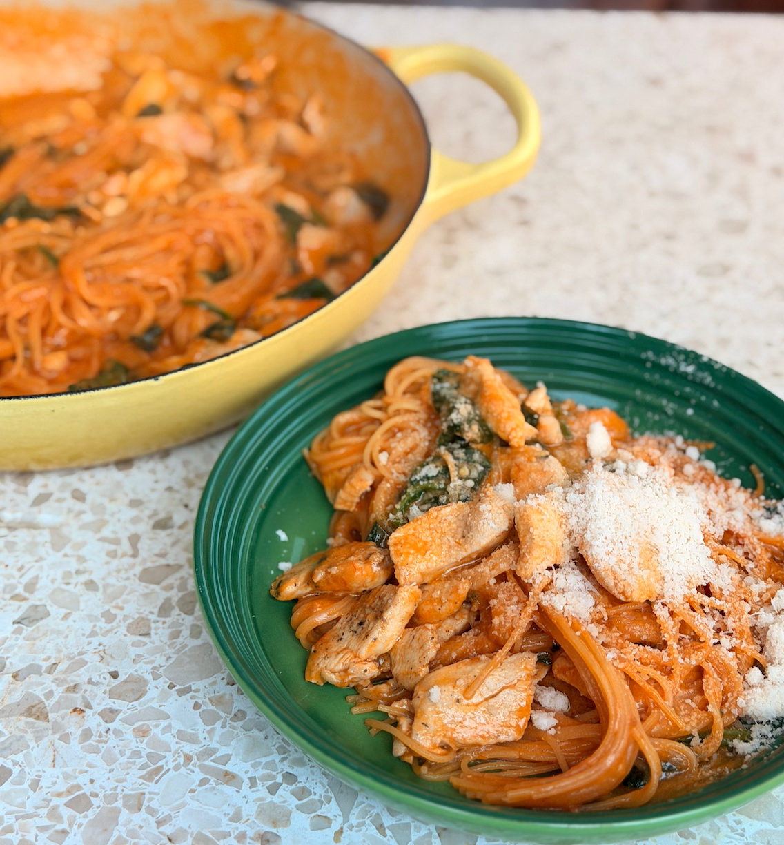 one pot pasta met kip