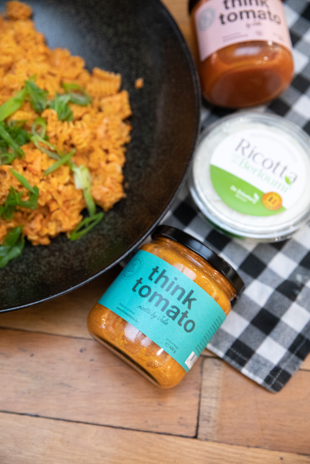 pasta met zalm en think tomato x ricotta