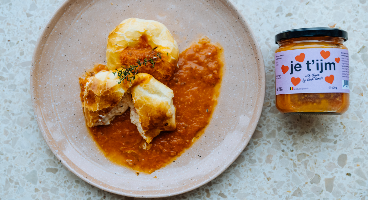 gevulde bladerdeeghapjes met geitenkaas