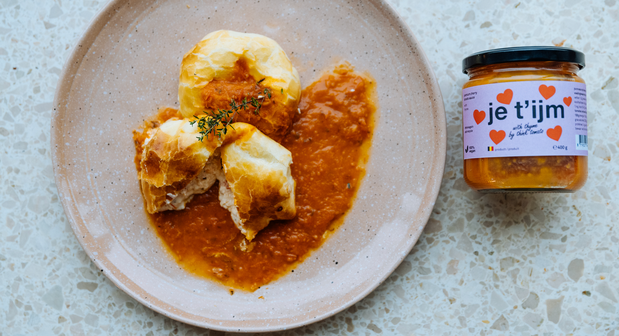 gevulde bladerdeeghapjes met geitenkaas