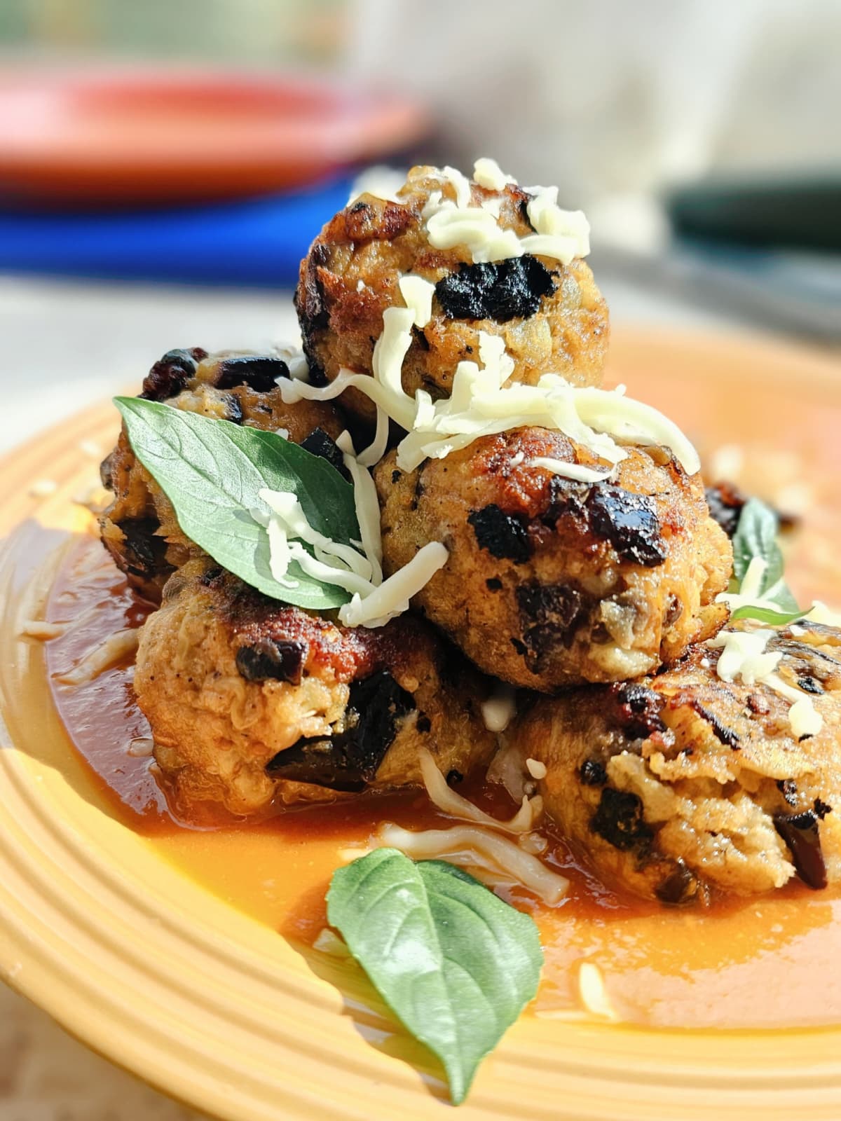 aubergineballetjes