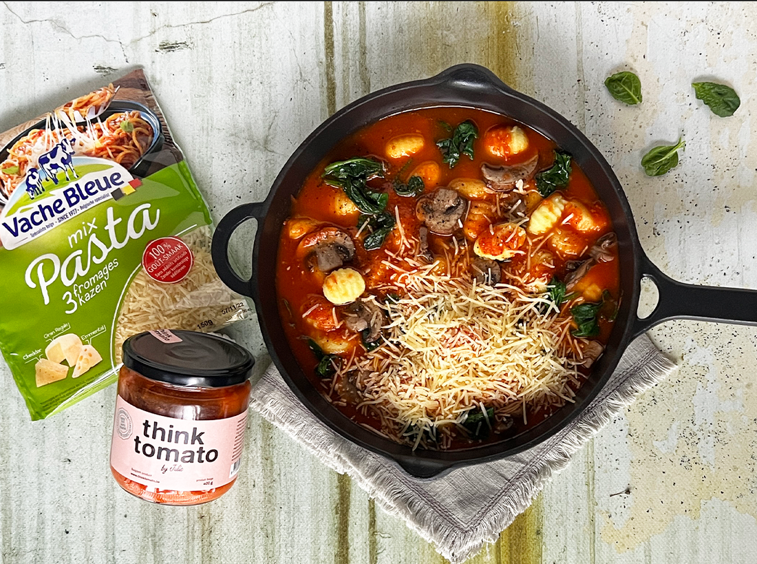 Gnocchi met think tomato